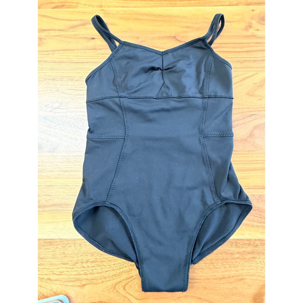 Ivivva Girls Leotard Size 14 Black Dance Ballet Gymnastics Athletic